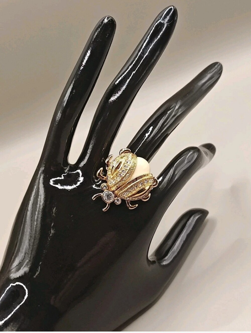 Vintage Kate Spade Ring Large Bugs Cocktail Statement Ladybug Beetle Sz 7